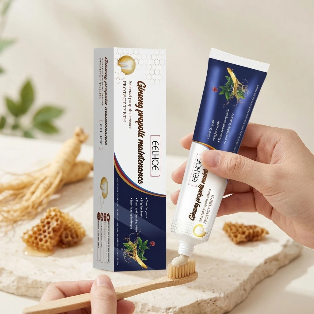 Teeth Whitening Naturally - Dentifricio sbiancante al ginseng e propoli: