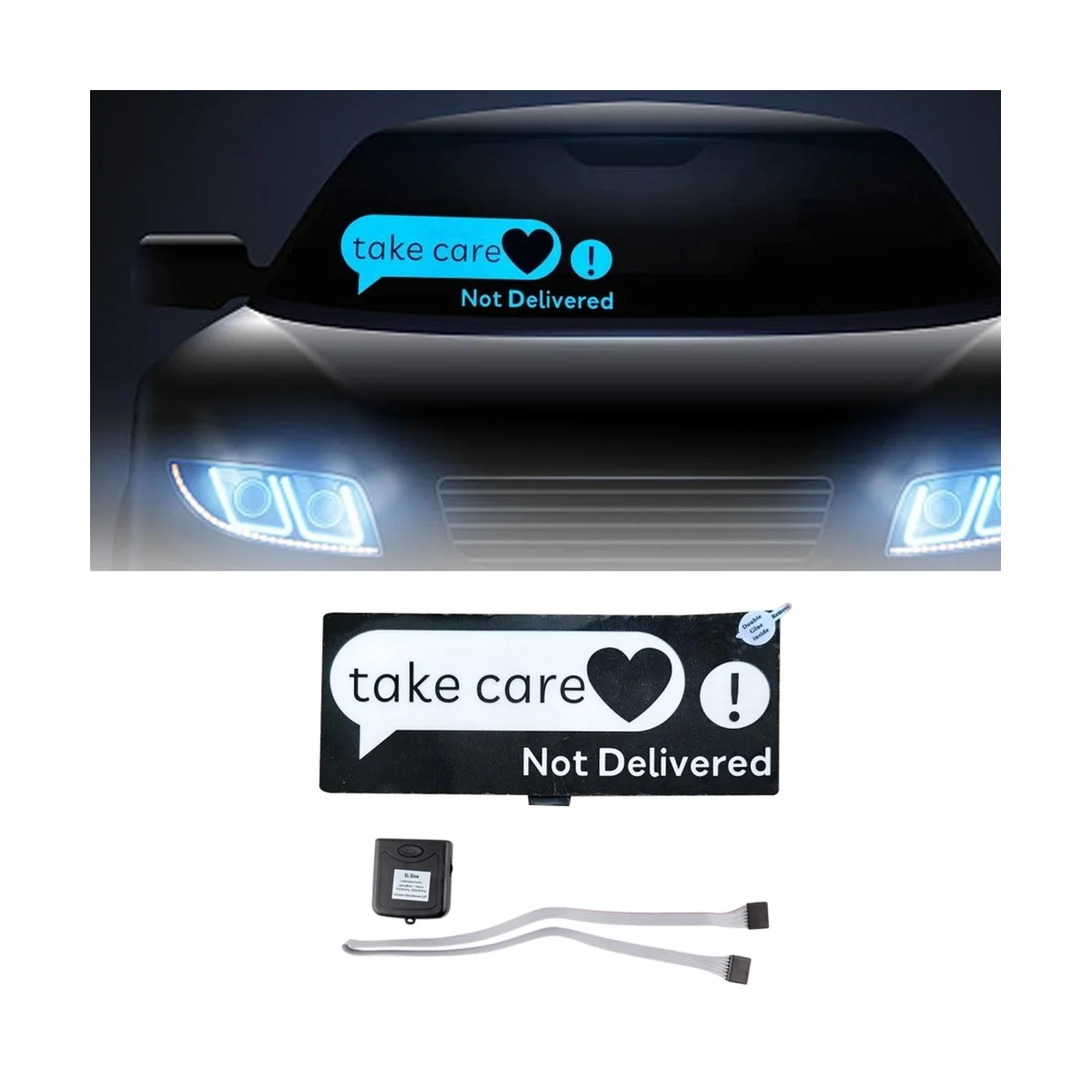 Windshield Electric Take Care Car LED Light Window Stickers for JDM Glow Panel Decoration Accessories