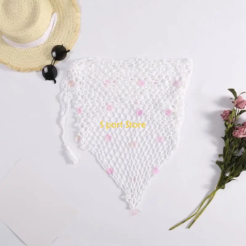 U2JB Sarongue feminino saia envoltória crochê transparente com gravata lateral saída praia roupa praia