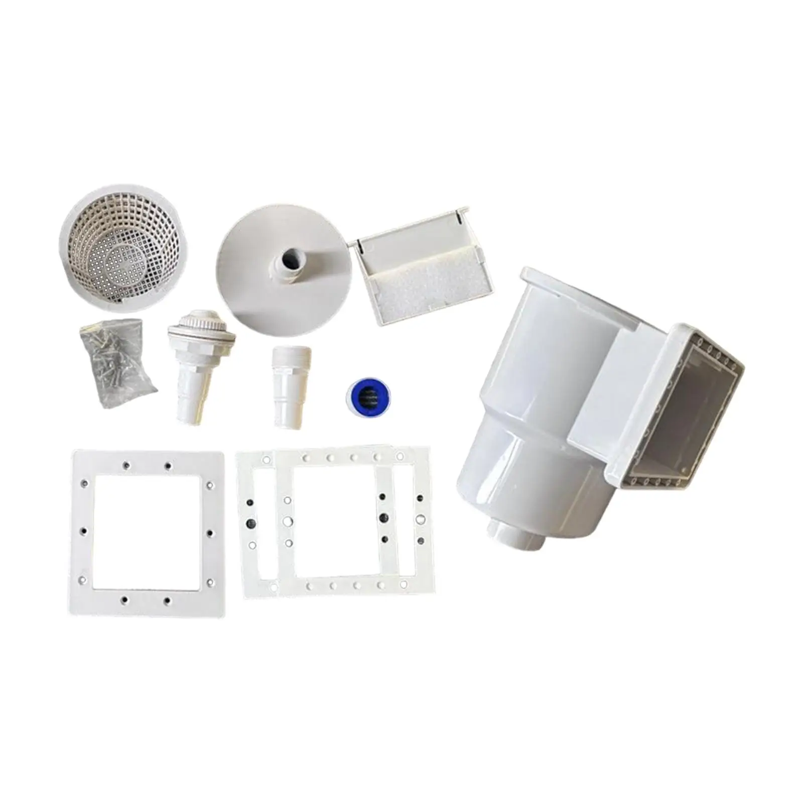 

Pool Skimmer Kit White High Performance Easy to Use Pool Tools Narrow Mouth Skimmer for Swimming Pool Outdoor above Ground Pool