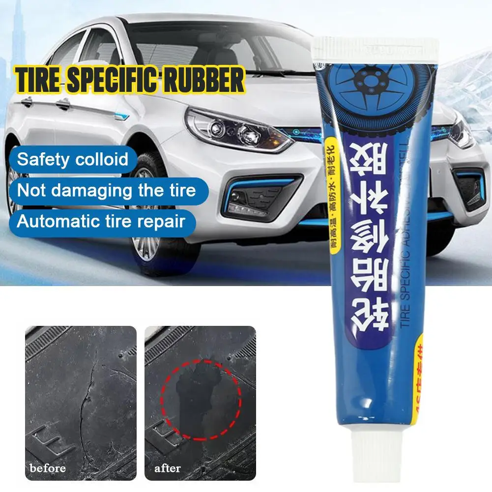 Car Seal Tire Glue 30g Crack Repair Adhesive Rubber Kits Puncture Instant Glue Multifunctional Sidewall Tire Glue Repair tool