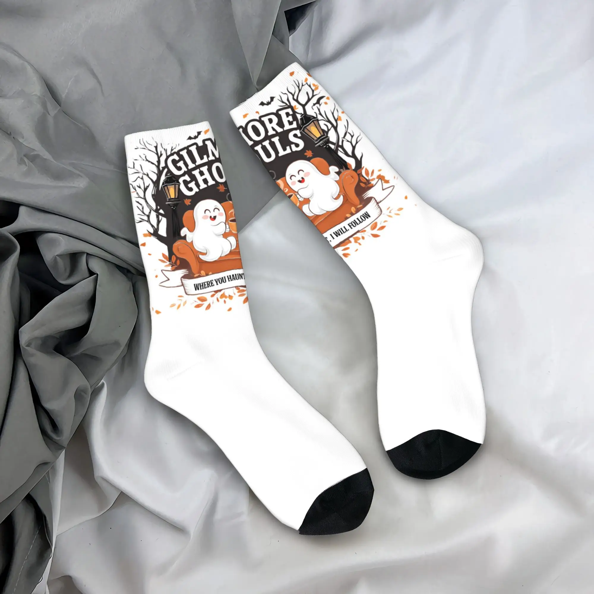 

Gilmore Ghouls Stockings Ghost Modern Socks Men's Comfortable Socks Spring Running Graphic Anti Skid Socks Birthday Gift