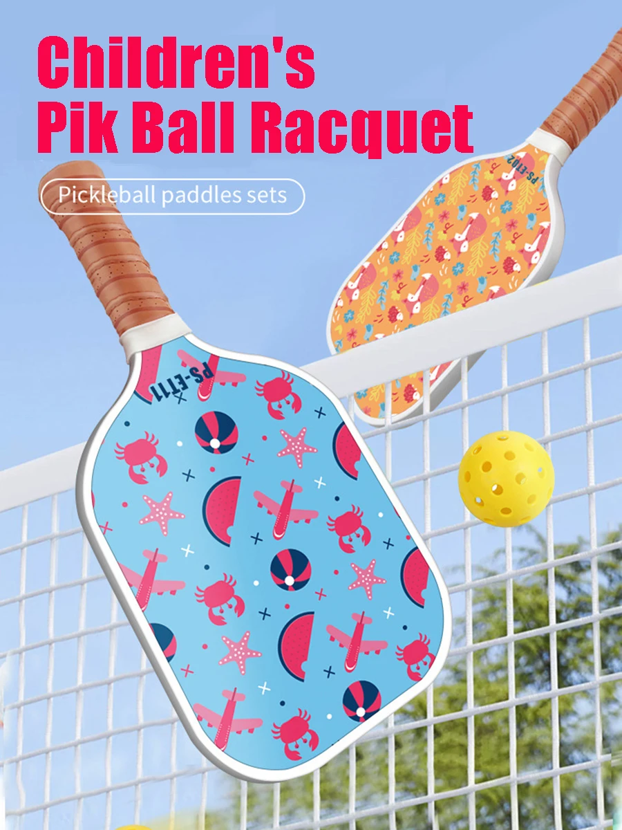 Pickleball Paddle Made of Fiberglass and Carbon Fiber for Children's Rackets Gym