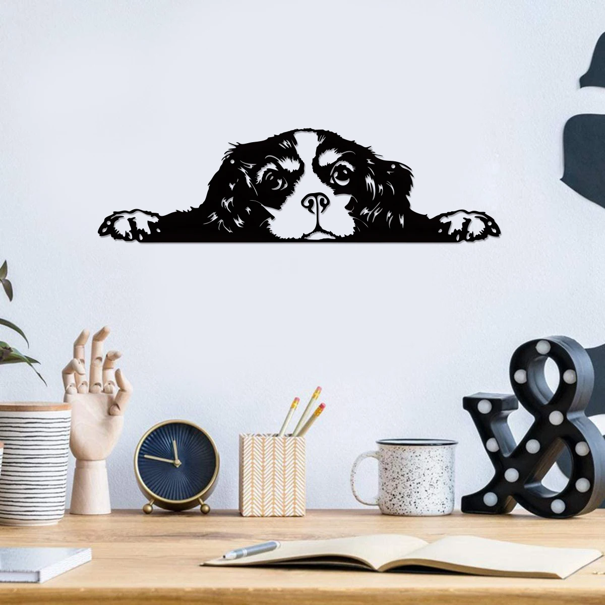 1pc Cavalier King Charles Spaniel Dog  Home Decoration, Scene Decoration, Interior Decoration, Wall Art Hanging Decoration