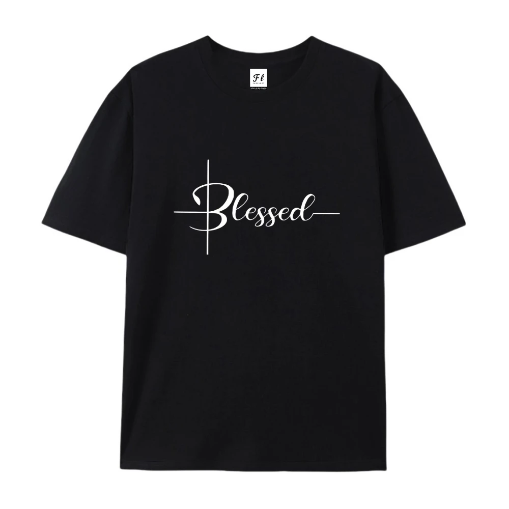 T Shirt Nuovo Divertente Hip Hop Y2k Vestiti Magliette e camicette Delle Donne Benedetto Lettera Stampata Manica Corta T-Shirt Casual Streetwear