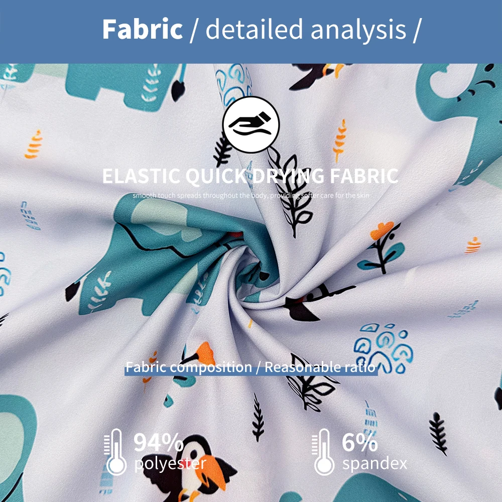 Printed Pet Grooming Doctor Workwear Set Nurse Medical Uniform Operating Room Surgical Work Clothes Short Sleeve Elastic Vet Set