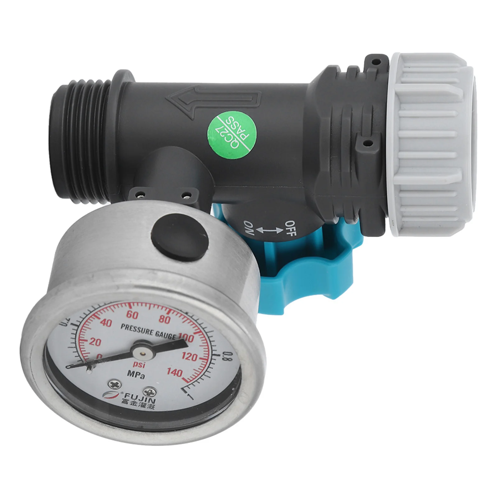 야외 정원 관개 수압 제어 밸브 용 압력 게이지 액세서리가있는 G3/4in 수압 조절기 밸브