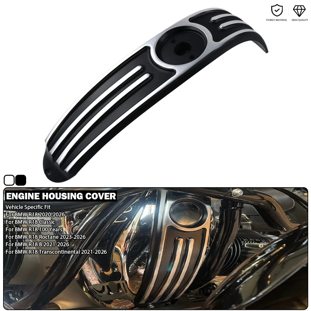 Machined Engine Housing Cover Decorative Trim Fits For BMW R18 Classic R18B R 18 B/Roctane/Transcontinental/100 Year 2020-2026