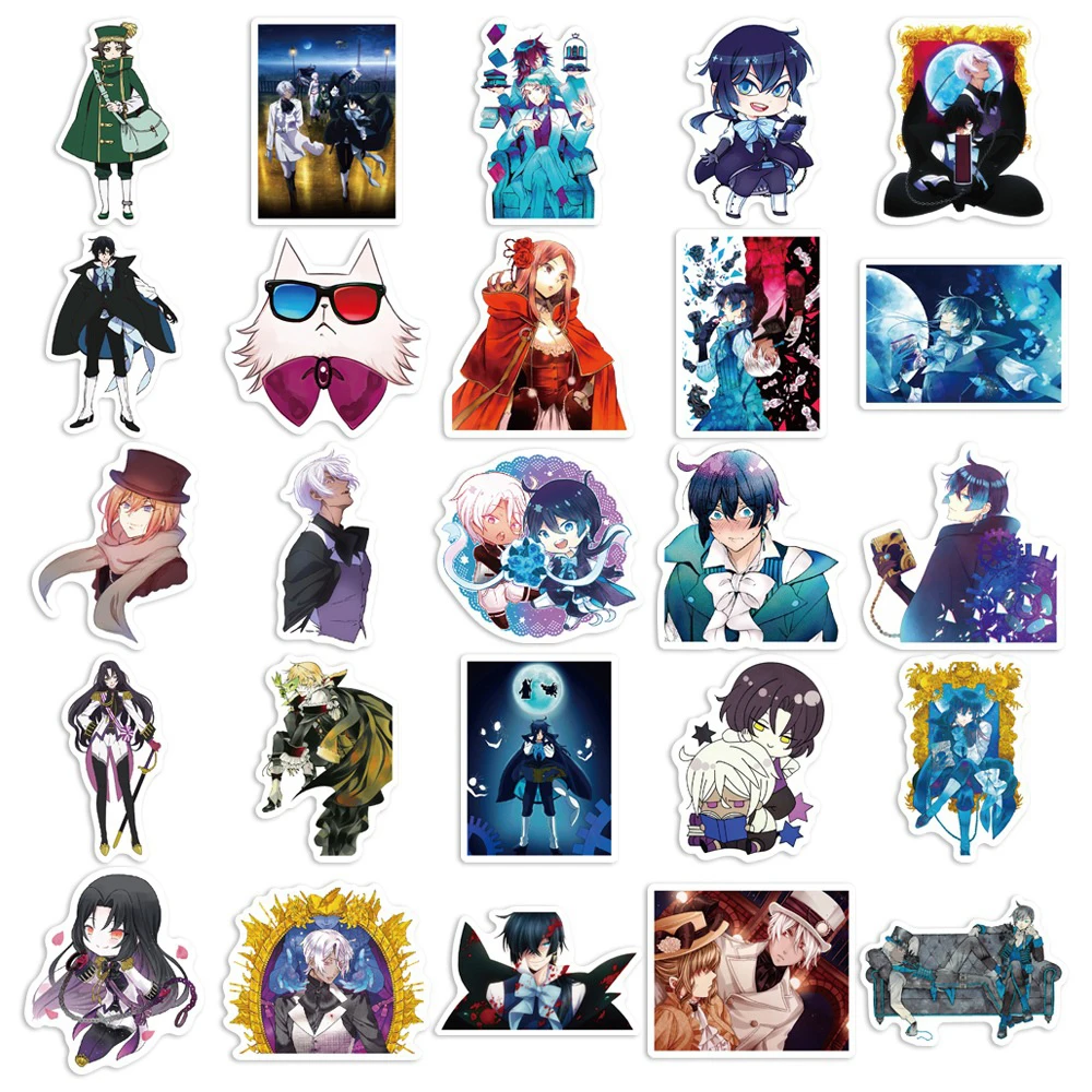 10/30/50pcs l'étude du cas de Vanitas autocollants Cool Vanitas Jeanne Anime autocollant ordinateur portable planche à roulettes téléphone mur Noe Domi décalcomanie jouet