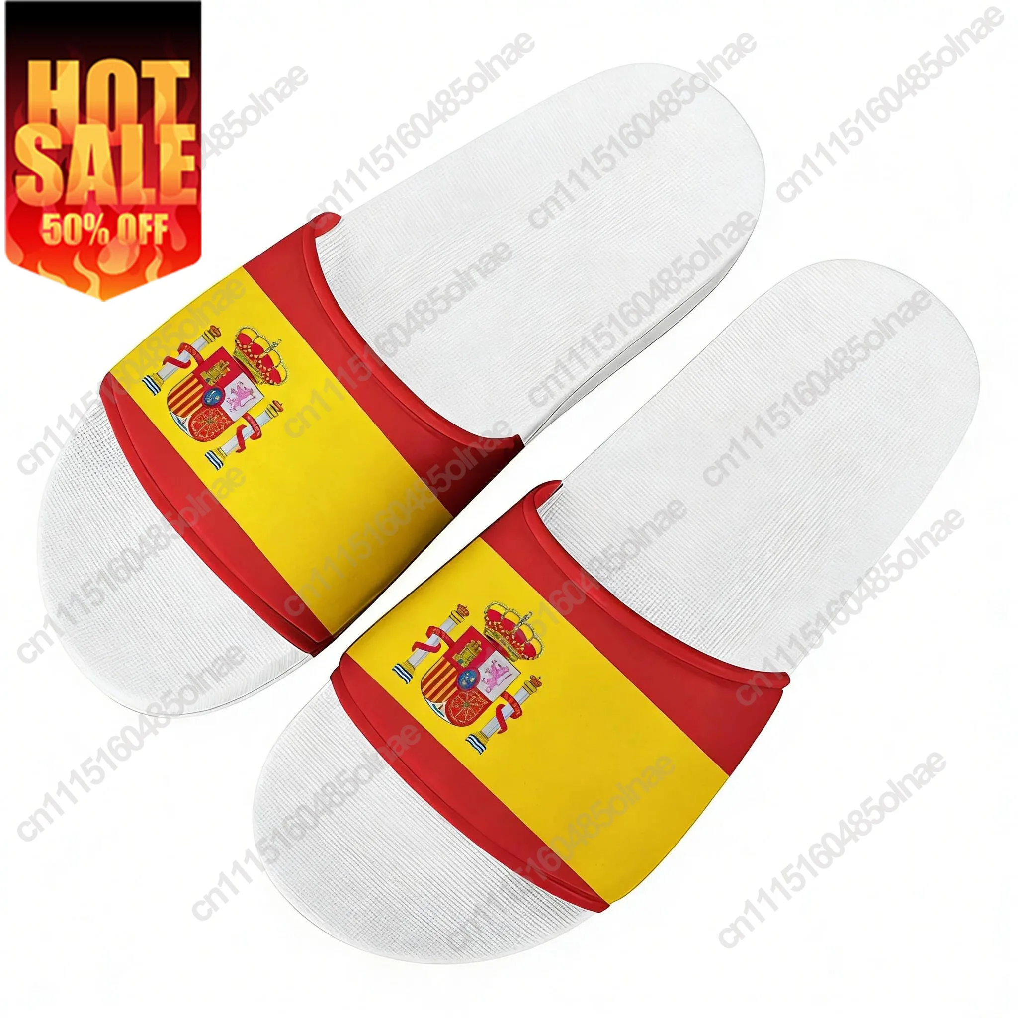 Spanish National Emblem Vox Slippers Home Water Shoes Fashion Mens Womens Beach Pool Sandals High Quality Custom Summer Slipper