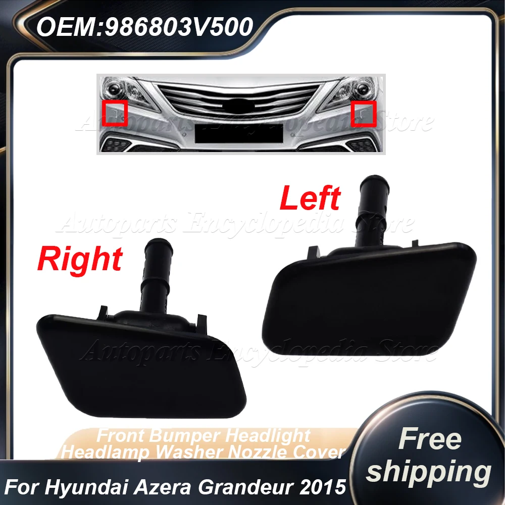 

1/2 шт. Крышка-заглушка форсунки омывателя фар переднего бампера 986803V500 986903V500 для Hyundai Azera Grandeur 2015 2016 2017