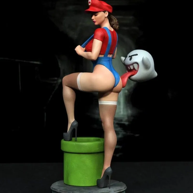 

1/24 Scale 75mm Die-cast Resin Model Kit Cute Game Girl Nsfw Unassembled Diorama and Unpainted Diy Miniatures Toys Free Shipping