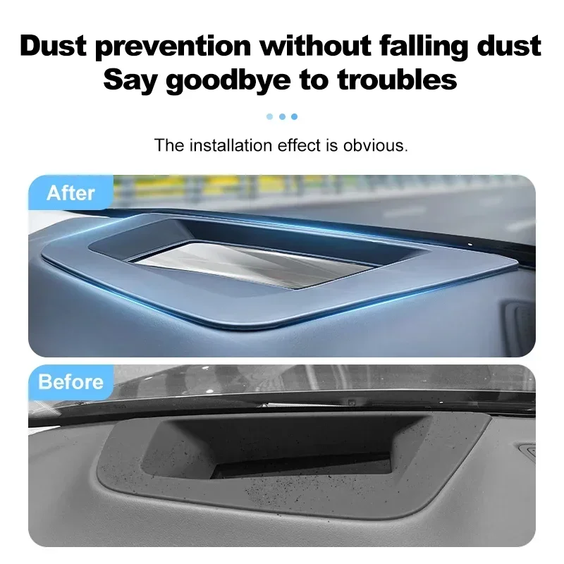 Fit for VW Volkswagen Tiguan L Pro 2024 2025  Car HUD Protective Cover Head-Up Display Dust Cover Frame Windshield Accessories