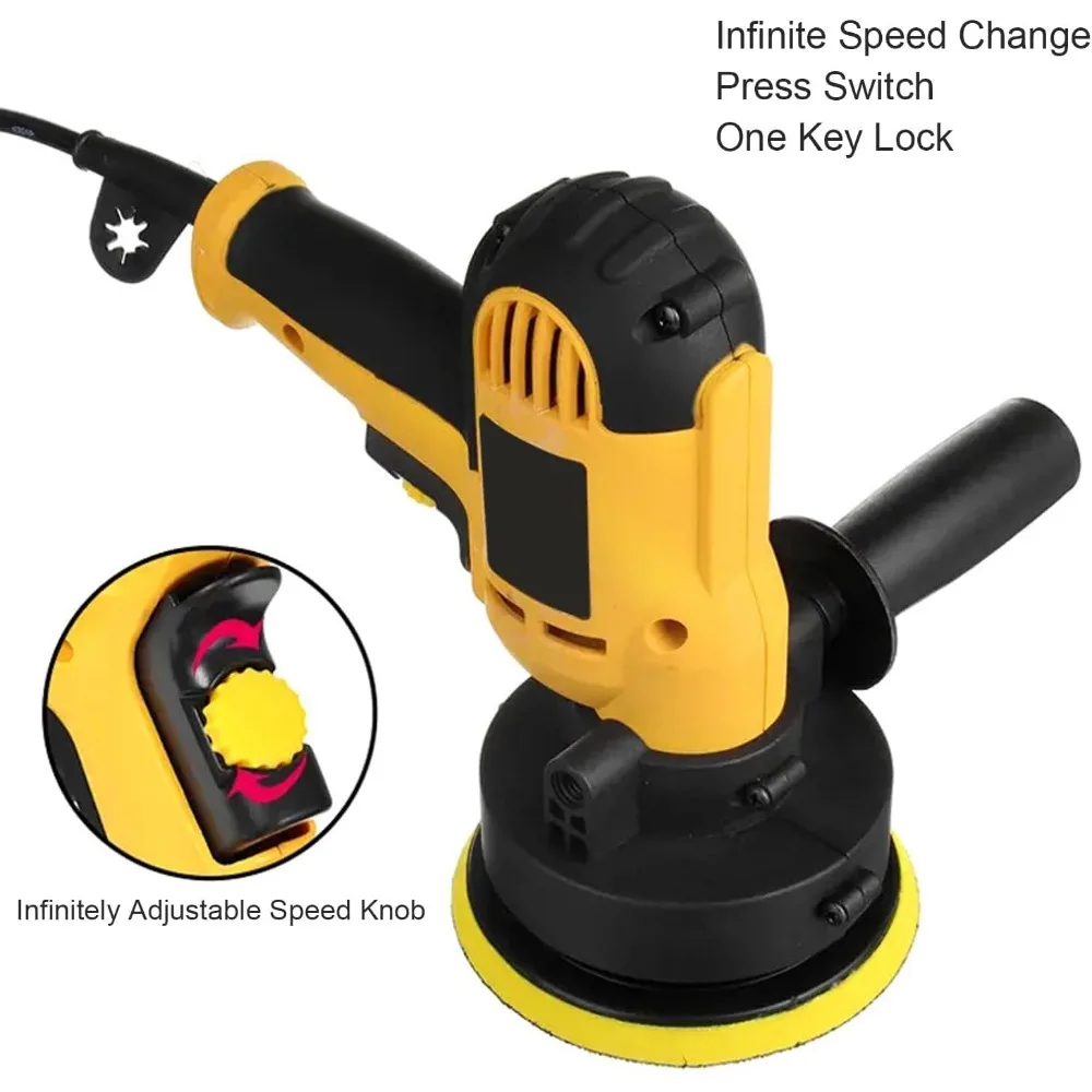 BestAlice-pulidor de búfer para coche eléctrico, pulidor de búfer para coche de 7x8 pulgadas, máquina lijadora orbital de 14 Uds., cambio de velocidad