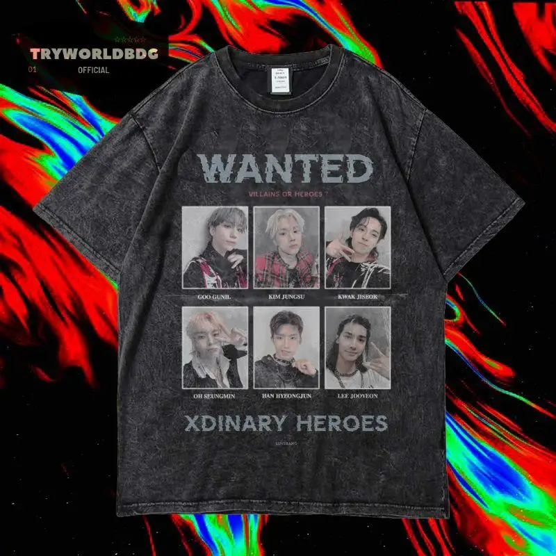 TRYWORLDBDG OFFICIAL XDINARY HEROES KAOS OVERSIZED   KAOS WASHED   STONE WASH   OVERSIZED T SHIRT   KAOS XDINARY HEROES WASHING