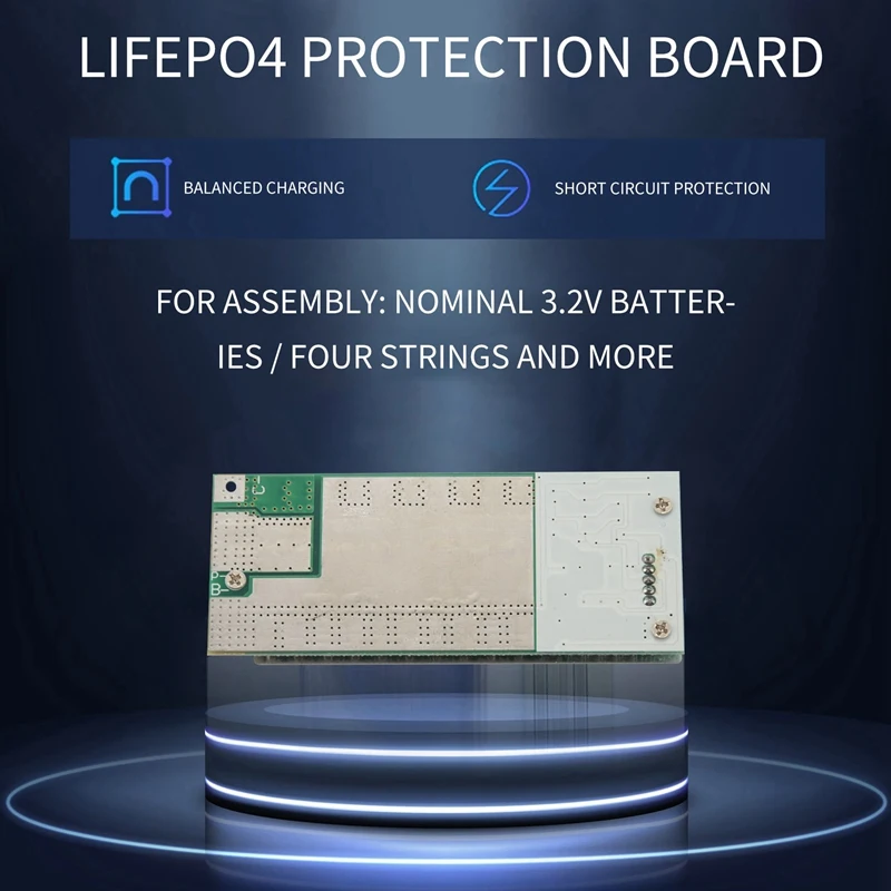 4S 12V 100A Protection Circuit Board Lifepo4 Bms 3.2V With Balanced Ups Inverter Energy Storage Packs Charger Battery