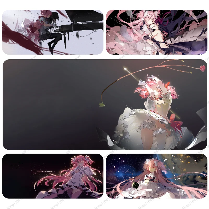 Puella Magi Madoka Magica Mousepad Gaming Mouse pad Gamer Pc Accessories Deskmat Keyboard Mat Desk Protector Mause Pads