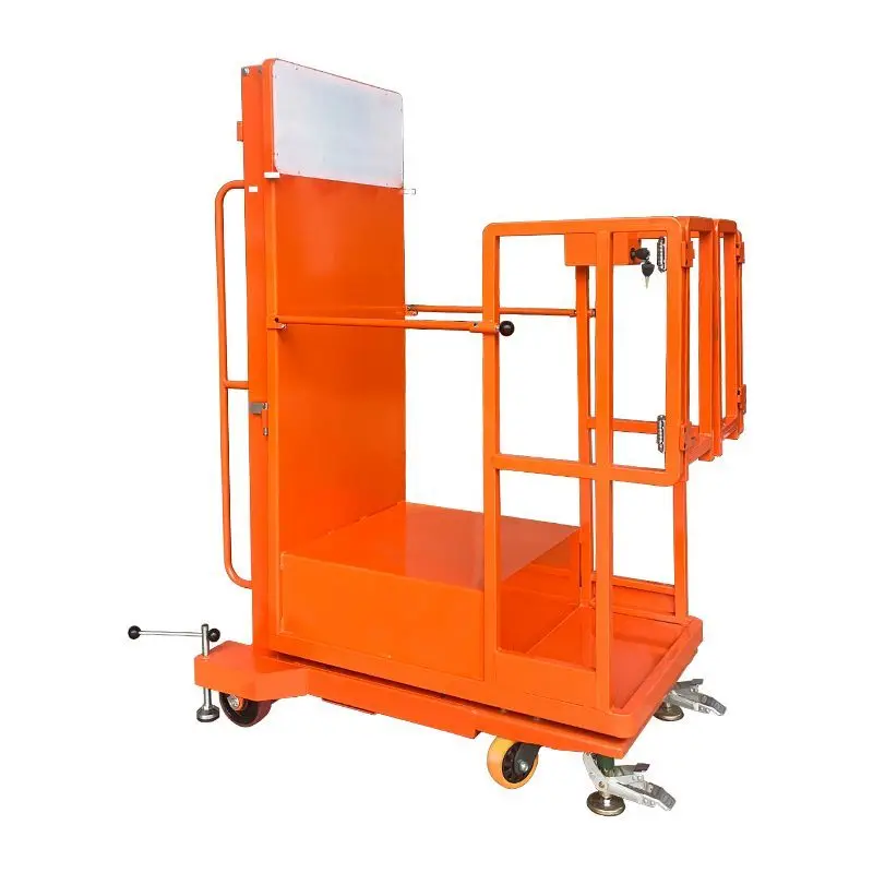 Automatic high-altitude feeder, semi-electric feeder, platform climbing car, mobile elevator, warehouse climbing ladder