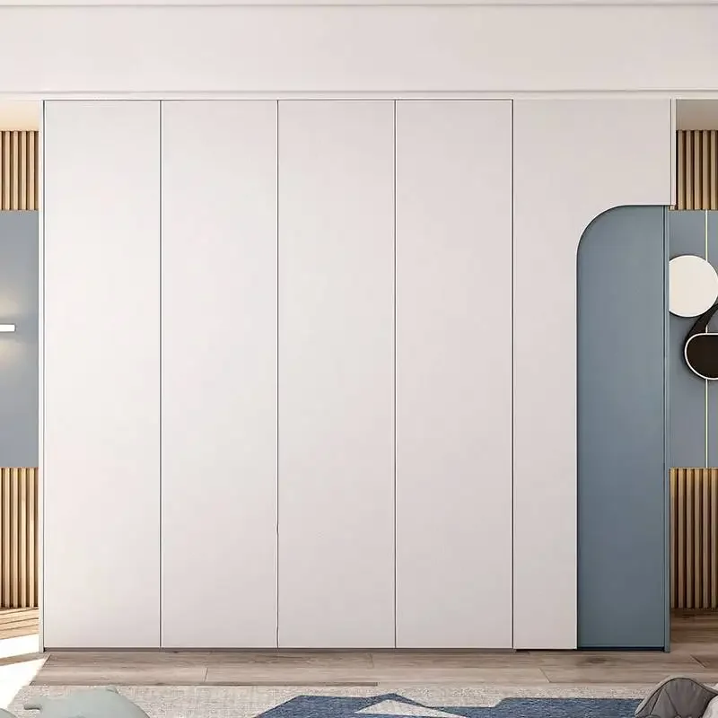 Nordic Luxury Tall Wardrobes Wood Orgnizer Quiet Living Room Wardrobes Closet Organizer Storage Armadio Guardaroba Furniture