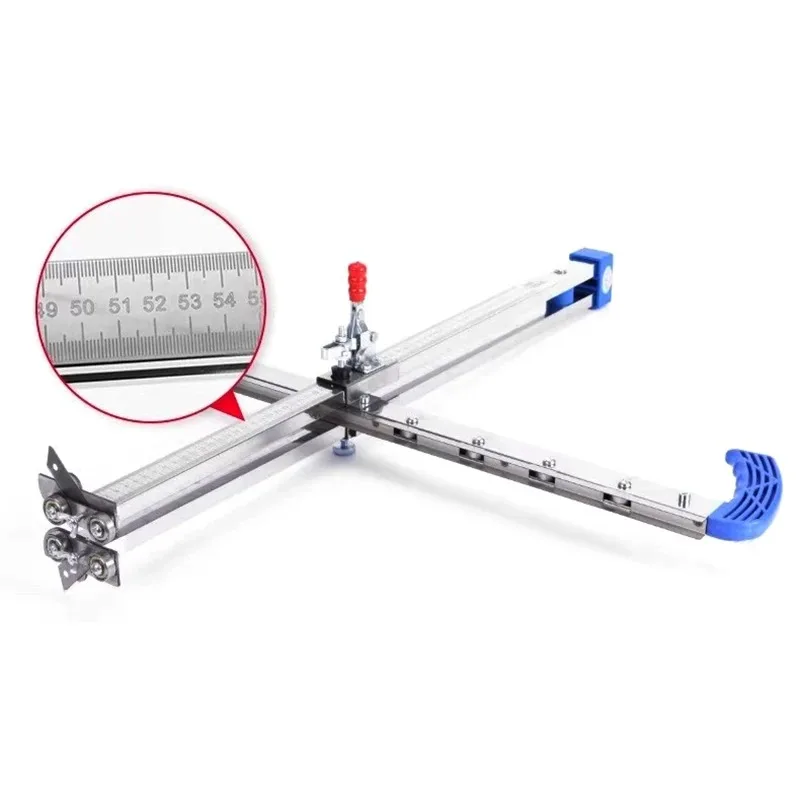 قاطعة دفع خالية من الغبار من الفولاذ المقاوم للصدأ لألواح الجبس والخشب مقاس 9 -12 مم - أداة قطع متخصصة محمولة وقابلة للطي #2