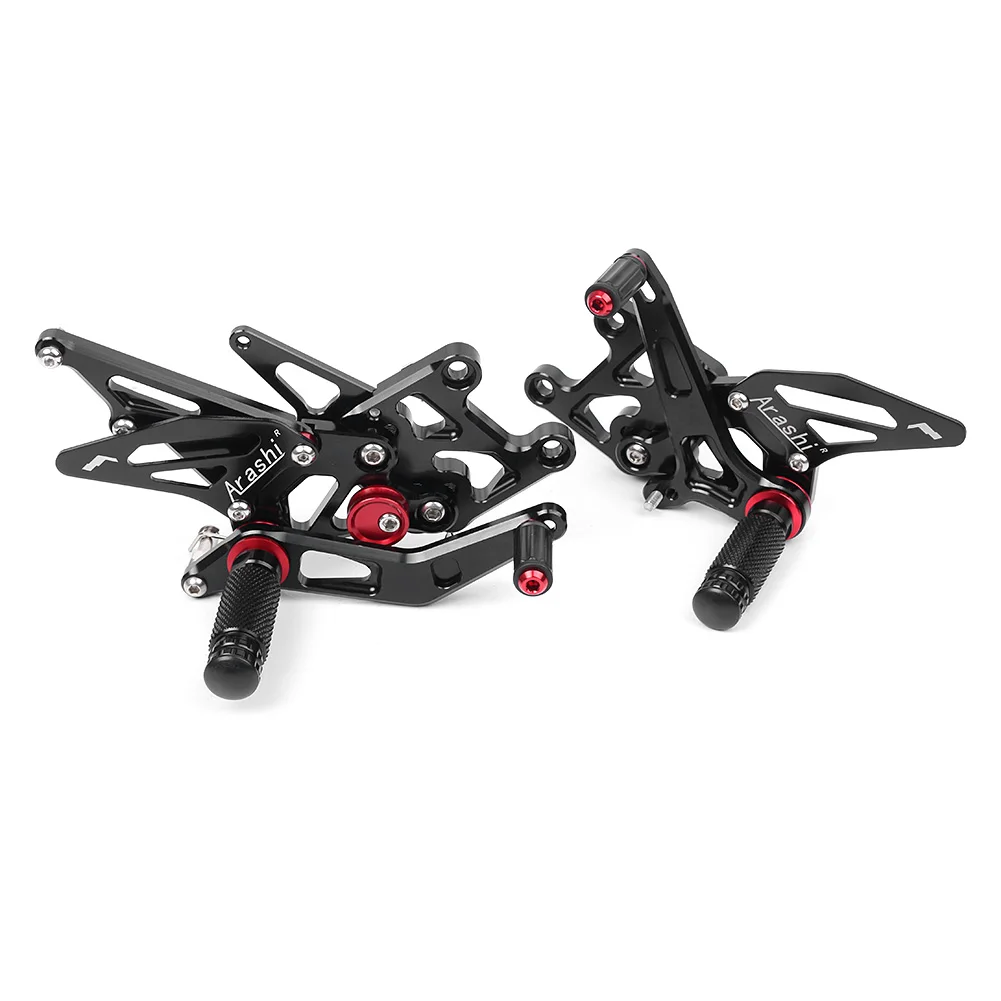 Rear Footrests Sets Foot Pegs Kit For Honda CBR600RR 2009 2010 2011 2012 2013 2014 2015 2016 2017 2018 Motorcycle Accessories