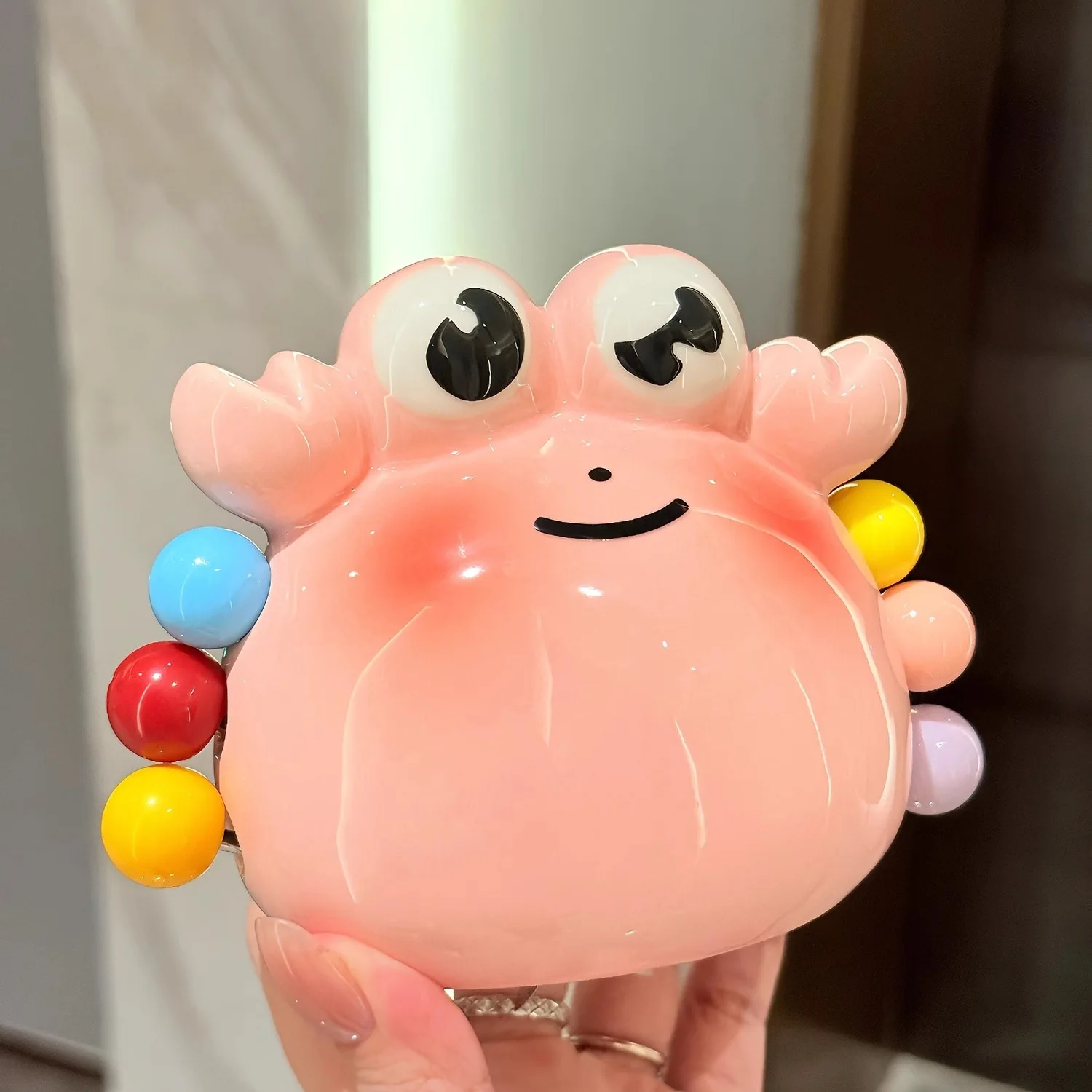 

Милый набор вилок для фруктов в виде краба, бытовая банка для хранения десертных вилок из нержавеющей стали, детская креативная фруктовая палочка