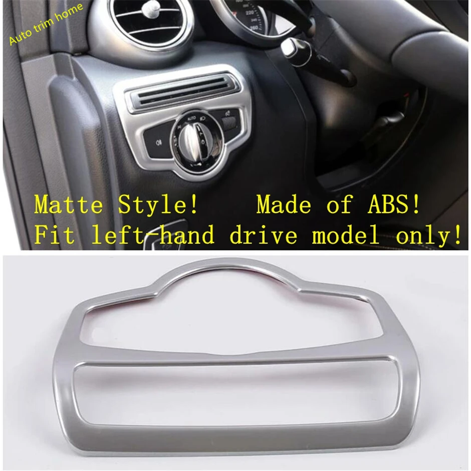 

Head Light Lamp Headlamp Switches Button Decoration Frame Cover Trim Fit For Mercedes Benz GLC X253 2015 - 2021 Car Accessories