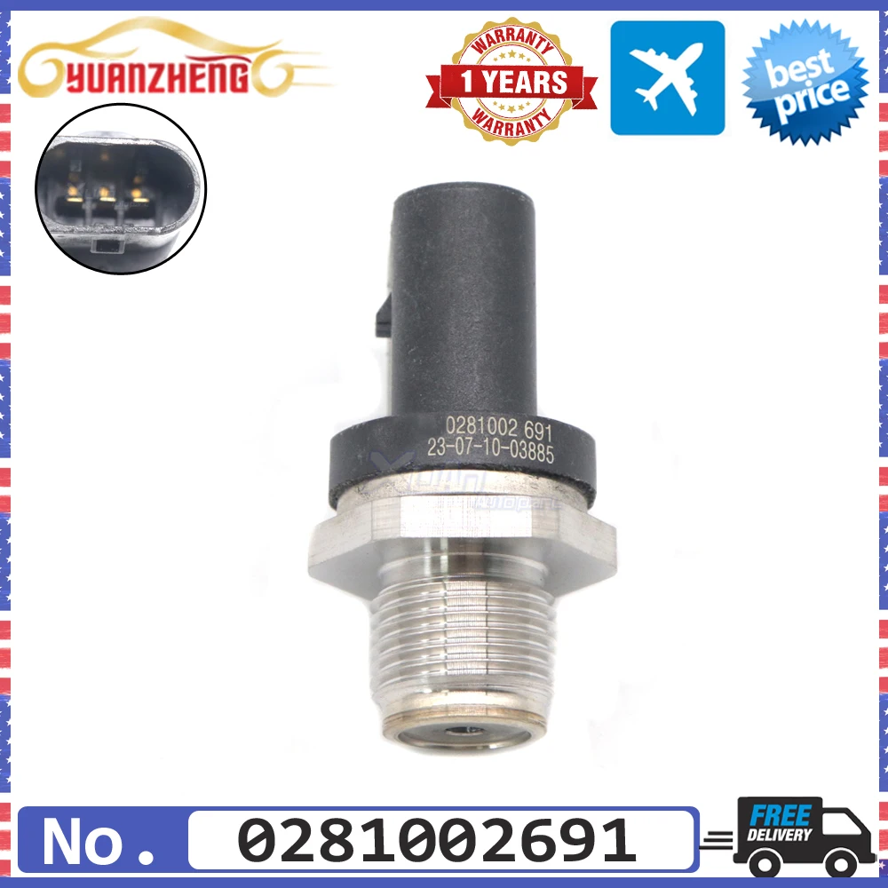 

Car 0281002691 Fuel Rail Pressure Regulator Sensor Common Rail valve For Mercedes-Benz E-CLASS S-CLASS W211 S211 W220 V30720077