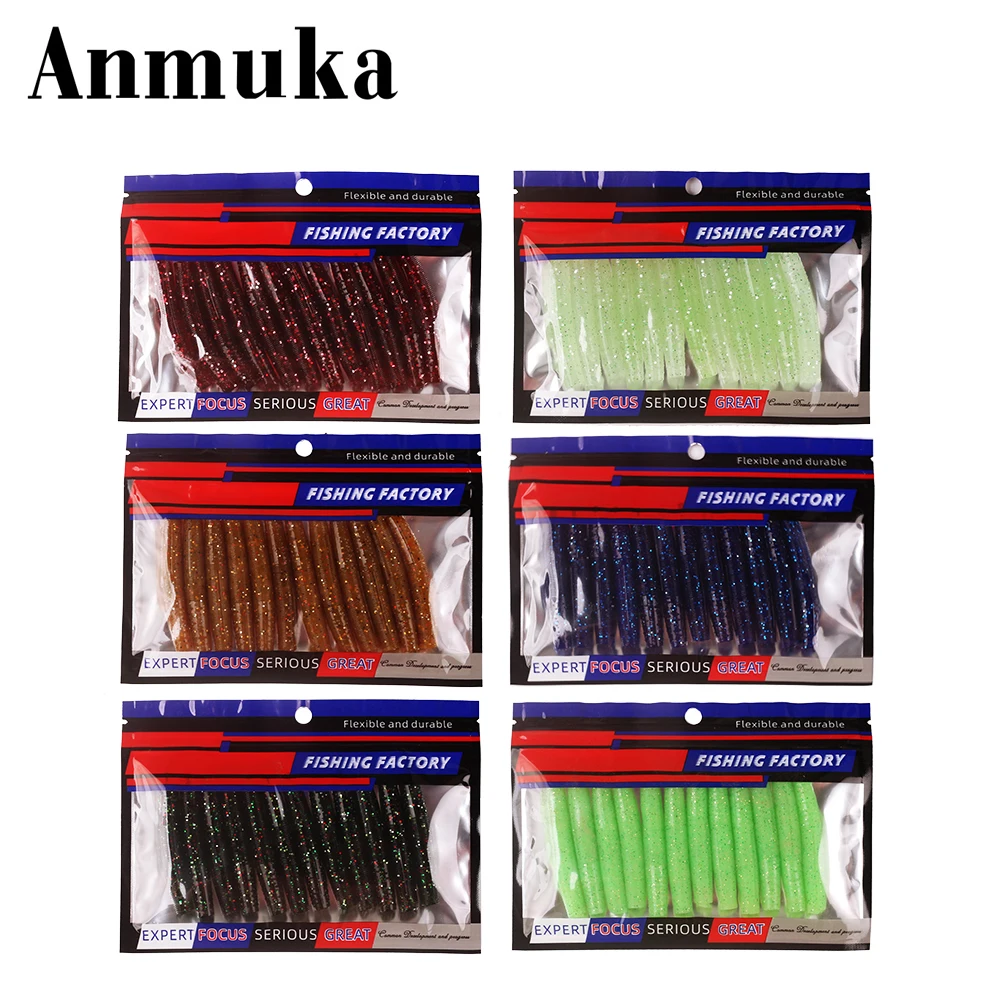 Anmuka 12pcs Ned Lead Head Hook Lollipop Floating Luya Bait Black Pit Bite Resistant Salt Perch Mandarin Fish Fishing Gear