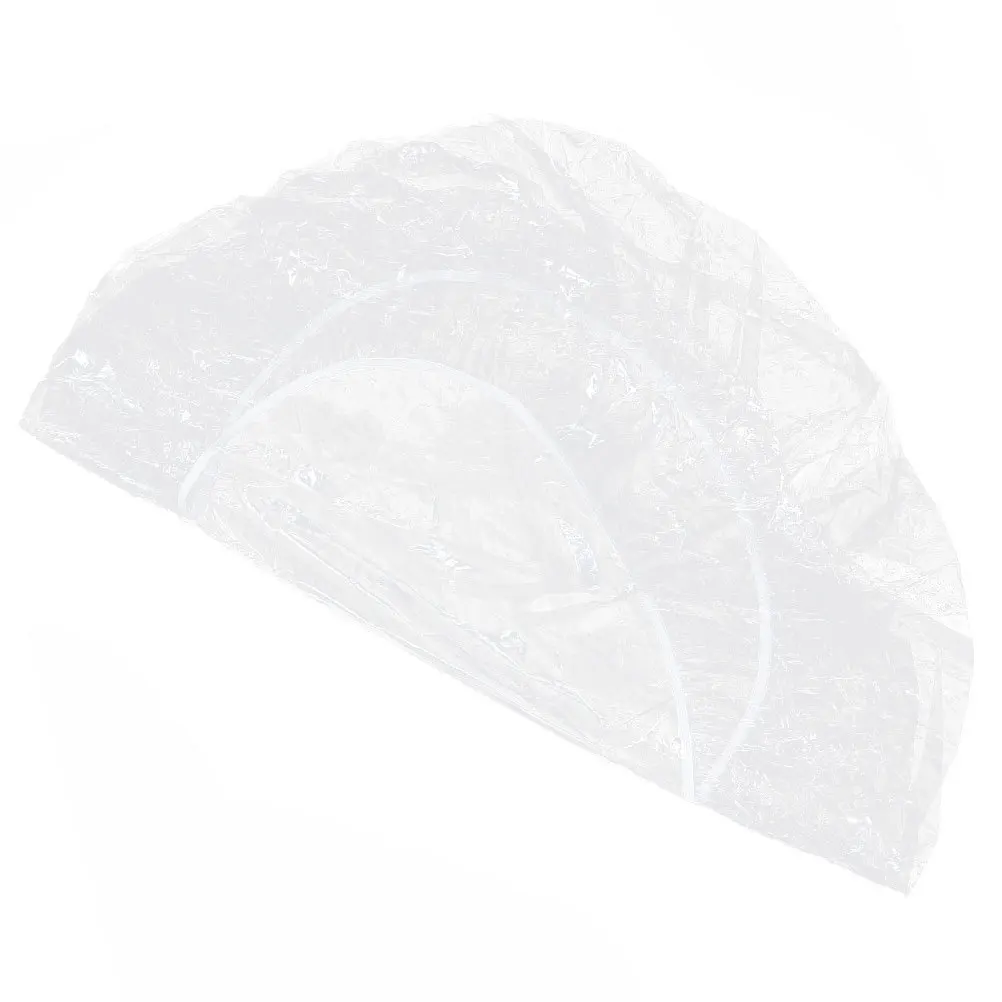 

Outdoor Round Elastic Table Cover Clear PVC Oil Proof Elastic Band Patio Tablecloth Fitted Cover for Dining Outdoor Use