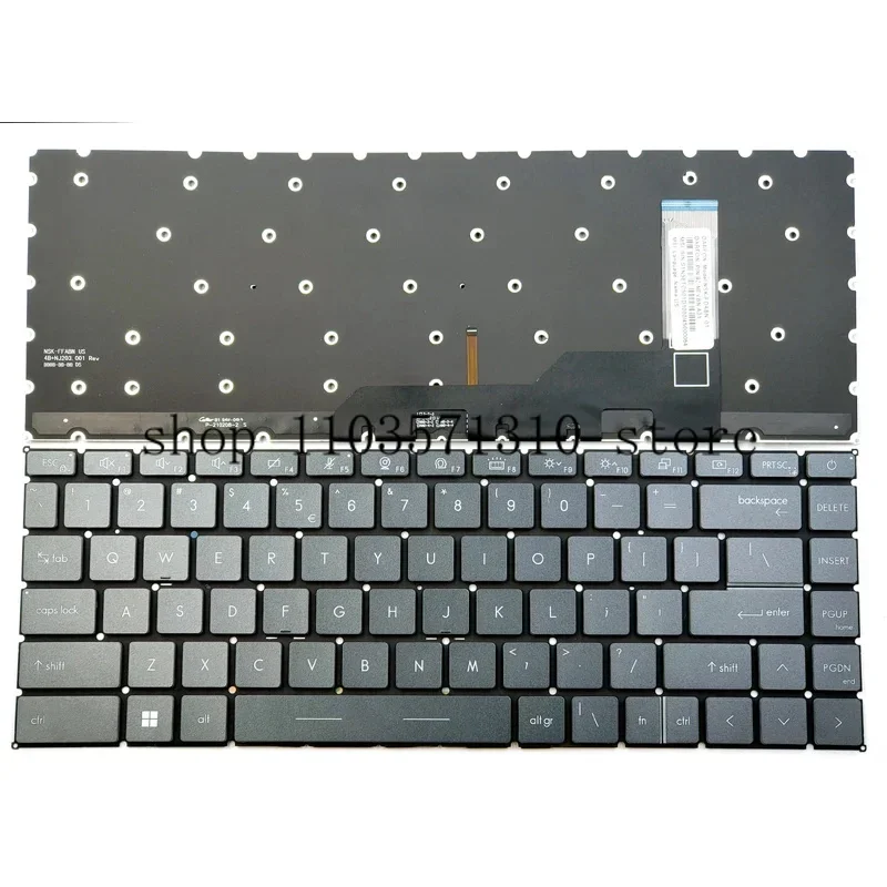 New For MSI MS-14D1 MS-14D3 MS-1552 Modern 14 - B11S 14 B10MW B10RASW B10RBSW B11M Laptop Keyboard US Gray White Backlit