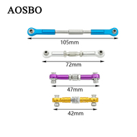 2pcs CNC Machined Aluminium Alloy Steering Rod RC Linkage Servo Rod Replacement accessory for HSP 94111 / 94188 RC Car upgrade