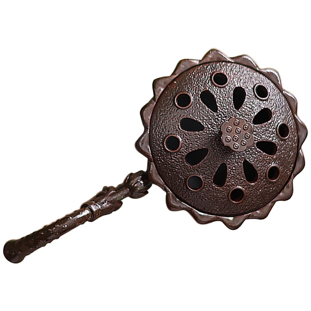 

Metal Agarwood Hand Stove Incense Burner Zinc Alloy Aroma Diffuser Decorative Home Accessory Compact Censer Elegant Style