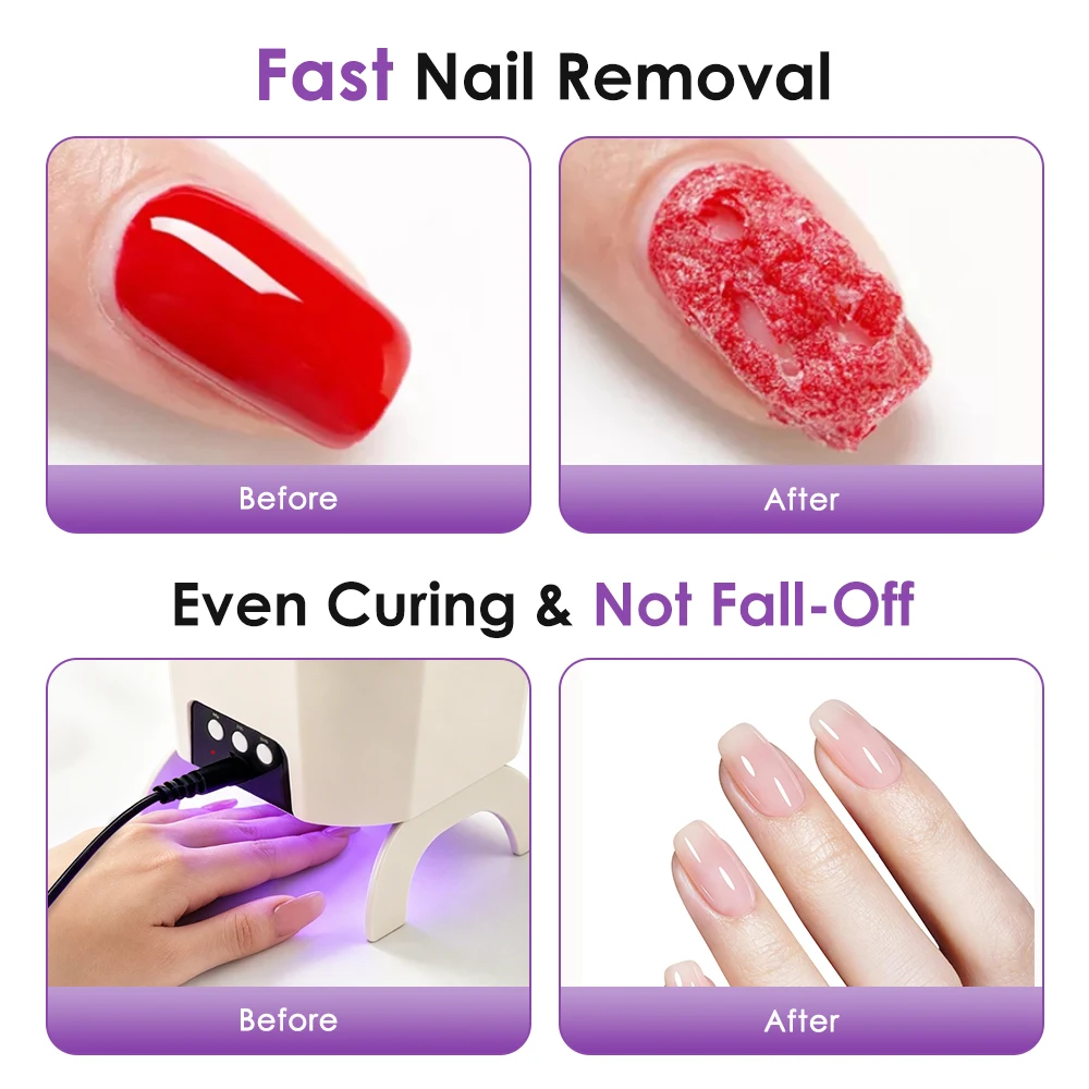Electric Gel Nail Remover Machine 2-in-1 UV Lamp Nail Dryer with Fan 45℃ Heated Soak Off Bowl Foldable Manicure Pedicure Tool view 3