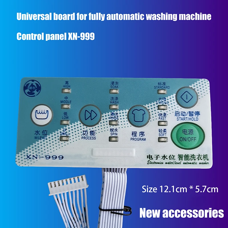 

Universal Embedded Control Board Fuction Selection XN-999 Electronic Console For Automatic Washing Machine Keypad