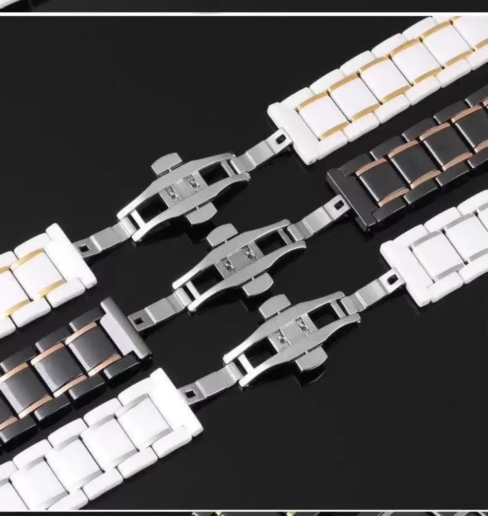 Керамический металлический ремешок для Apple Watch Ultra 49 мм 10 46 мм 42 мм Сменный ремешок для iwatch 9 8 7 45 мм 41 мм 6 5 4 SE 44 мм 40 мм Ремень