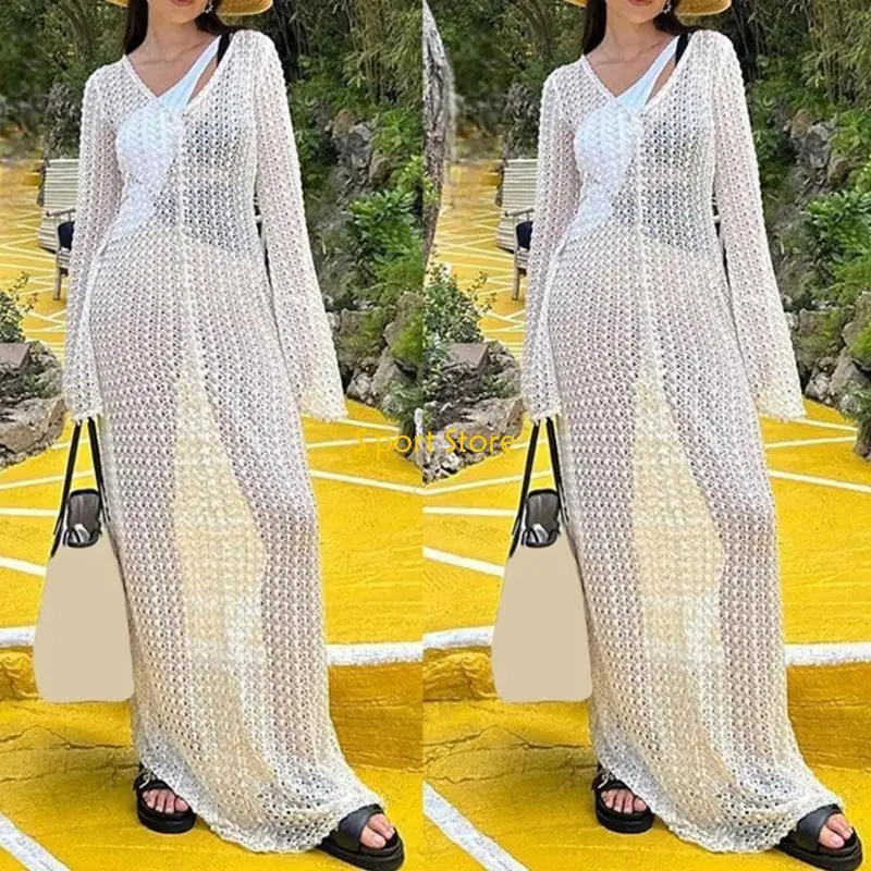 U2JB женская сексуальная одежда, чехол для купальника, вязаный крючком, свободный купальный костюм