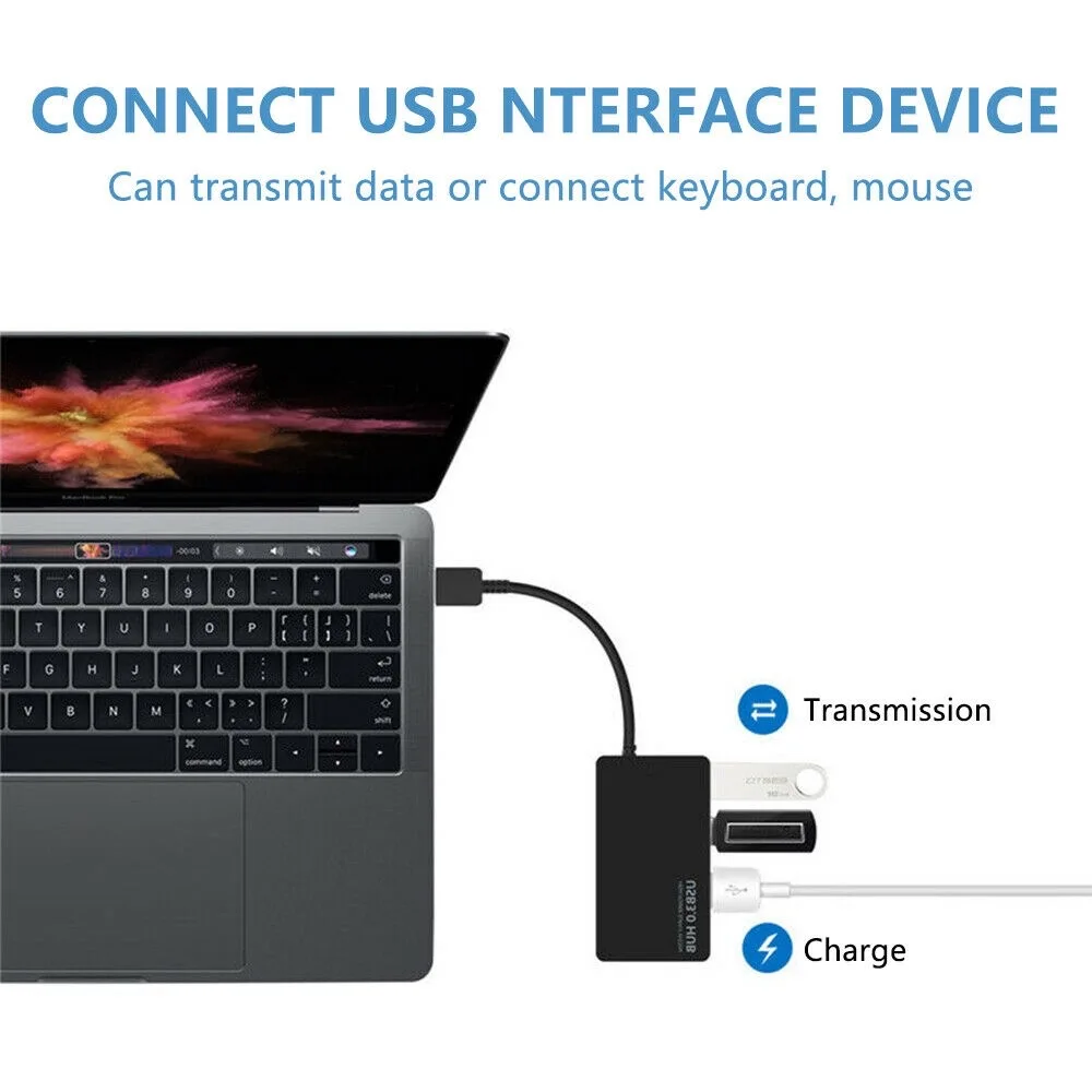 USB 3.0 Hub 4 Ports USB HUB Adapter High Speed Data Transfer Usb Expansion Splitter For PC Computer Notebook Laptop Accessories