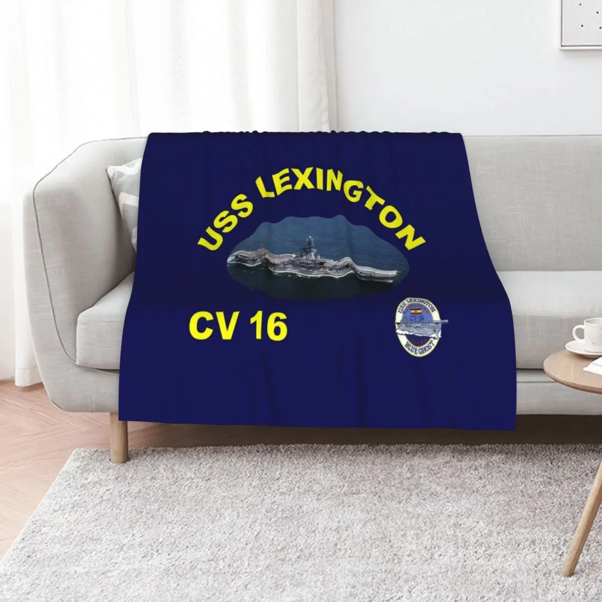 

CV-16 USS Lexington At Sea (for dark colors) Throw Blanket Hair Decorative Throw valentine gift ideas Blankets