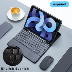 Magic keyboard Wireless Mouse For iPad A16 Case 11th 2025 iPad Air 11 M3 Cover iPad Pro 11 M4 10th Air 5/4 10.2 9th Funda