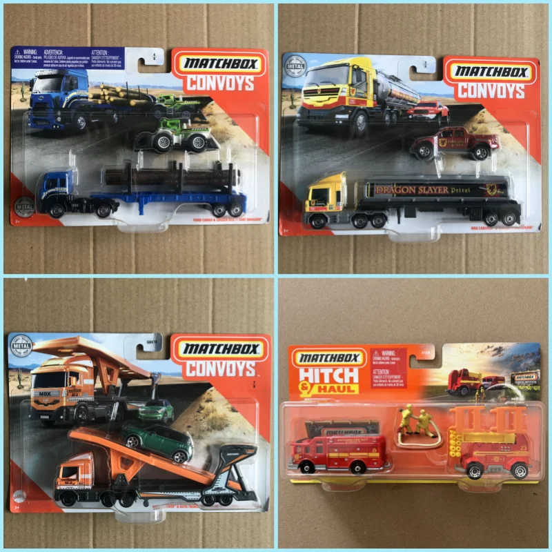 Matchbox Collection Series Transport Fleet Theme GBK70 Tesla Trailer MATCHBOX Tank Truck GBK70 Blue Ford Collector's Gift