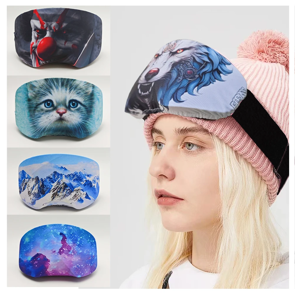 

Ski Goggles Protective Cover Skiing Storage Portable Wraps Protection Covers Four-Way Stretch Case Personalized Eyeglass Cover