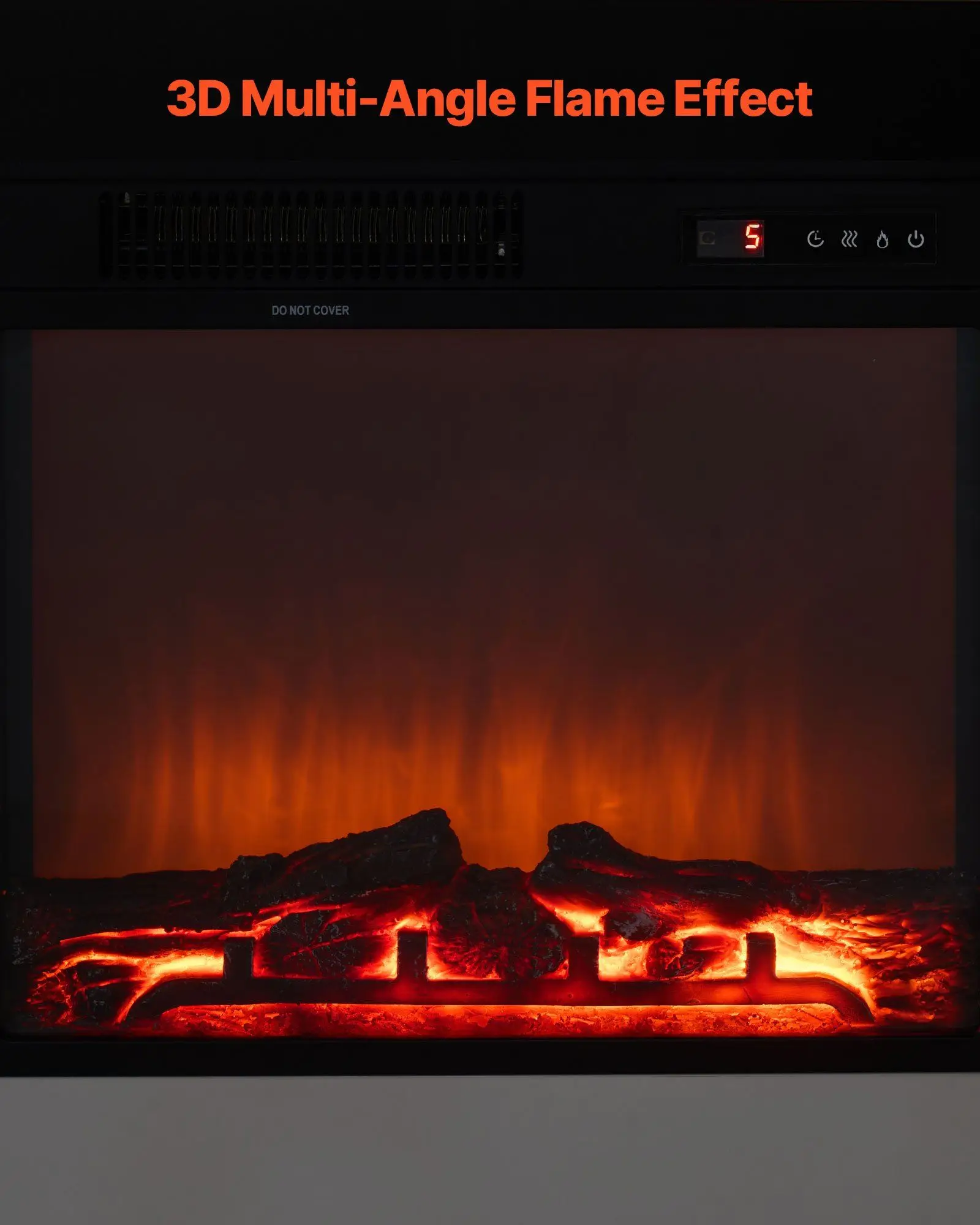 33 Inch Freestanding Electric Fireplace 1500W 5120BTU Fake Electric Fireplace Stove Heater with Mantel for Living Room Bedroom