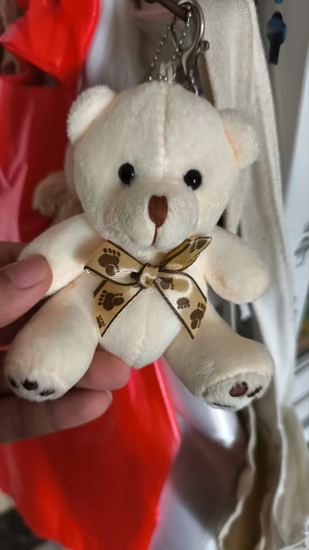 

10CM Candy Bear High Quality Little Teddy Bear Plush Cartoon Stuffed SoftToy Birthday Party Wedding Decor Gifts Key Chain