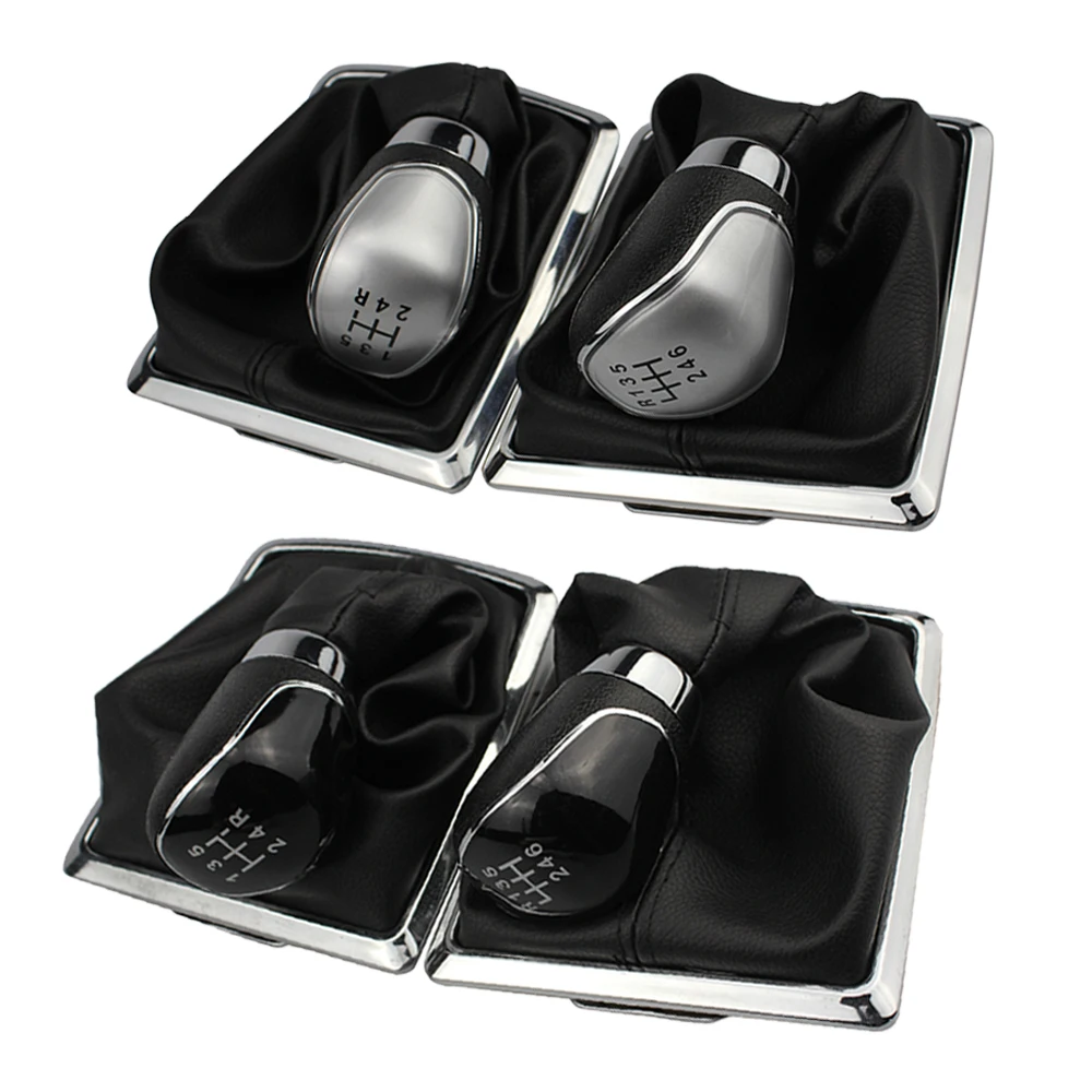 Fábrica inteiras 5/6 velocidades botão de mudança de engrenagem do carro alavanca shifter colar para ford fiesta 2008-2012 foco mk2 2005-2011 acessórios do carro ﻿