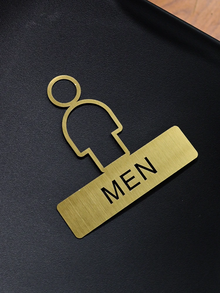 Wc Toilet Signs Bathroom Door Sign For Home Men Women Toilet Sign Restroom Door Plate 3d Metal Logo Door Sign