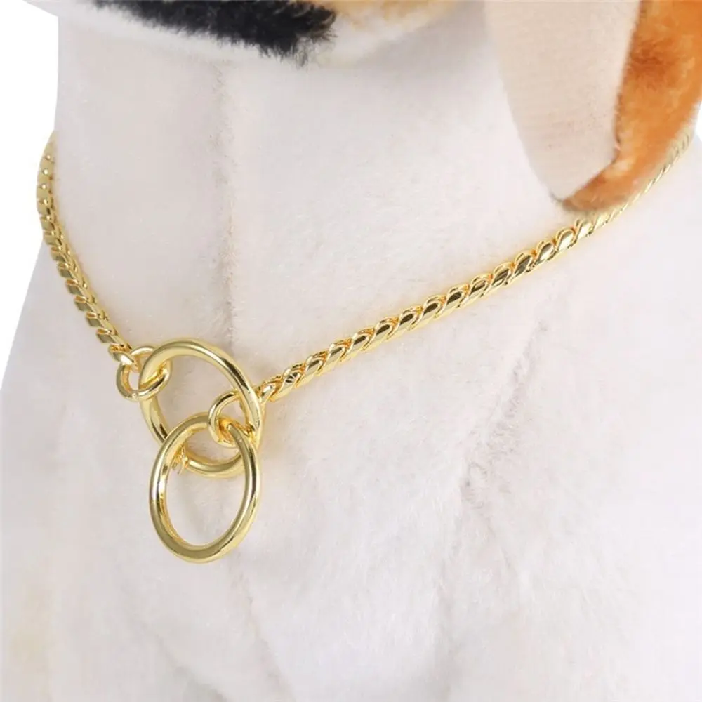 Choke Chain Snake Chain Collars Dog Training Pet Collar Heavy Duty Accessories Large Necklace