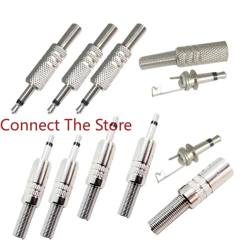 7PCS 3.5 Dual Sound Plug  Stereo Male Metal Shell Audio  Microphone   