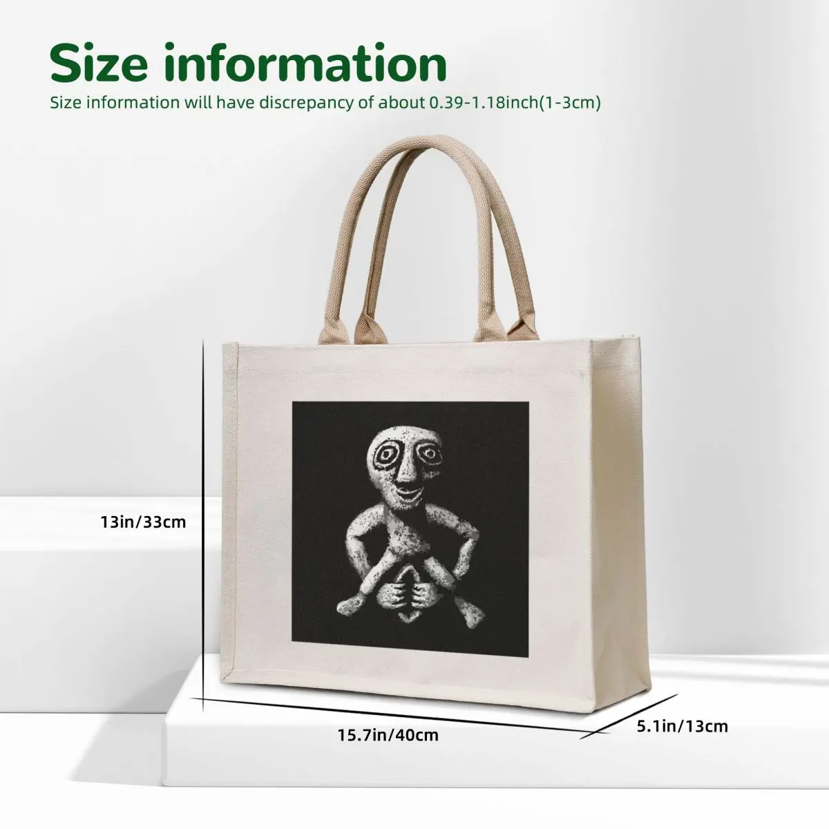 Sheela na gig Tote Bag foldable reusable bag Women's bag custom tote Cloth bags