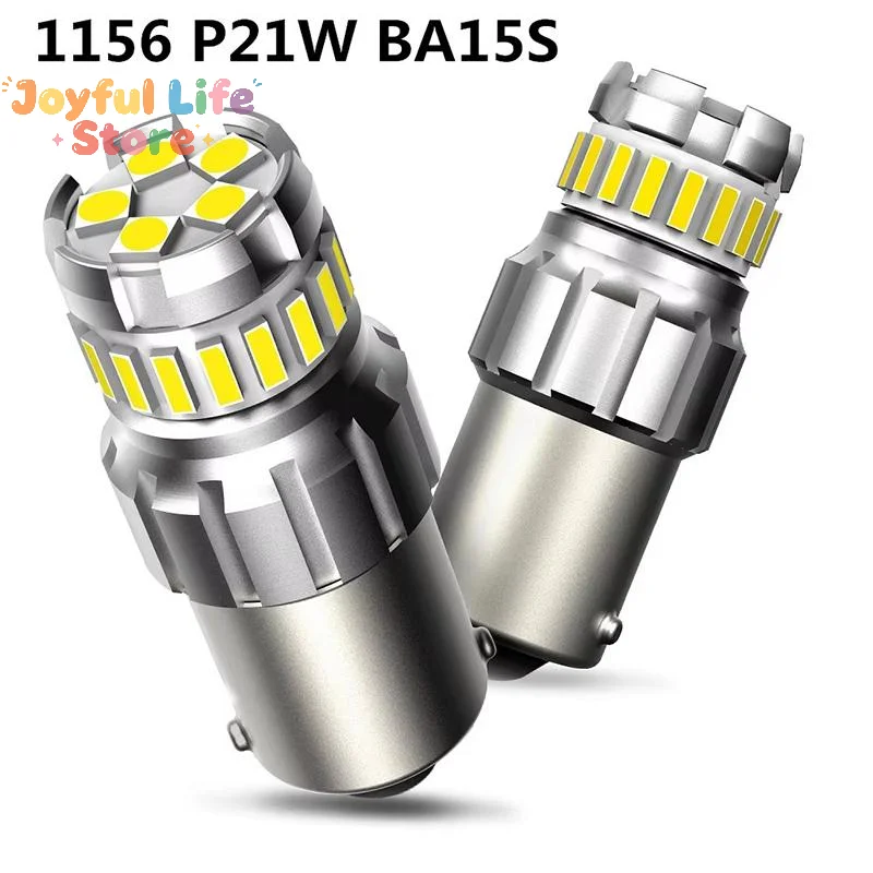 1Pc 1156 1157 LED Lights Red White Yellow DRL Position Signal Lamp Bulb Ba15s P21 5W W21/5W 7440 7443 T25 Brake Stop Car Lights